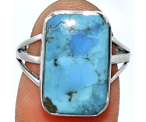 Kingman Turquoise With Pyrite Ring size-8 SDR240593 R-1003, 11x17 mm