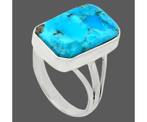 Kingman Turquoise With Pyrite Ring size-8 SDR240593 R-1003, 11x17 mm
