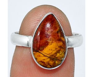 Rare Cady Mountain Agate Ring size-7 SDR240613 R-1001, 9x14 mm