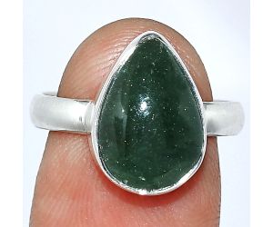 Green Aventurine Ring size-7 SDR240635 R-1001, 10x14 mm