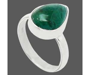 Green Aventurine Ring size-7 SDR240635 R-1001, 10x14 mm