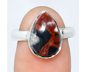 Rare Cady Mountain Agate Ring size-8 SDR240715 R-1001, 9x13 mm