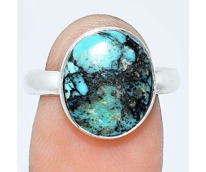 Lucky Charm Tibetan Turquoise Ring size-8 SDR240723 R-1001, 11x13 mm