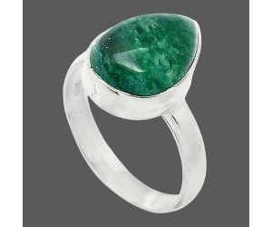 Green Aventurine Ring size-7.5 SDR240733 R-1001, 10x14 mm