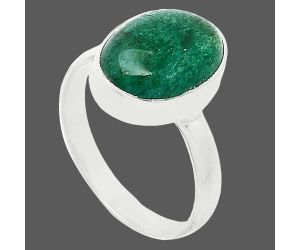 Green Aventurine Ring size-8 SDR240755 R-1001, 10x14 mm