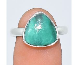 Natural Rare Turquoise Nevada Aztec Mt Ring size-8.5 SDR240758 R-1001, 12x12 mm