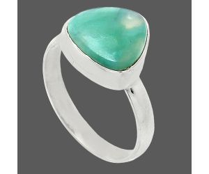 Natural Rare Turquoise Nevada Aztec Mt Ring size-8.5 SDR240758 R-1001, 12x12 mm