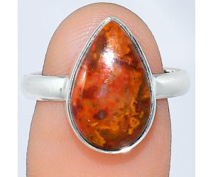 Rare Cady Mountain Agate Ring size-8.5 SDR240775 R-1001, 10x16 mm
