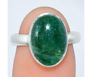 Green Aventurine Ring size-7 SDR240779 R-1001, 10x14 mm