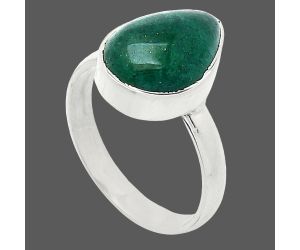 Green Aventurine Ring size-7 SDR240793 R-1001, 10x14 mm