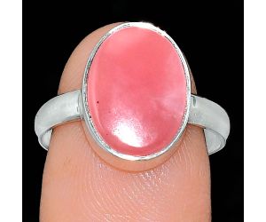 Guava Quartz Ring size-8 SDR240797 R-1001, 10x14 mm