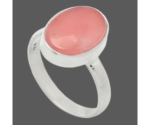 Guava Quartz Ring size-8 SDR240797 R-1001, 10x14 mm