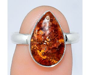 Rare Cady Mountain Agate Ring size-8 SDR240810 R-1001, 9x15 mm