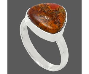 Rare Cady Mountain Agate Ring size-8.5 SDR240815 R-1001, 13x13 mm