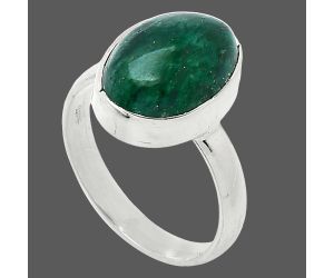 Green Aventurine Ring size-7 SDR240816 R-1001, 10x14 mm