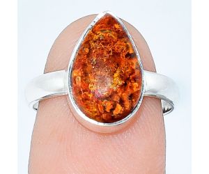 Rare Cady Mountain Agate Ring size-7 SDR240820 R-1001, 9x14 mm