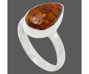 Rare Cady Mountain Agate Ring size-7 SDR240820 R-1001, 9x14 mm