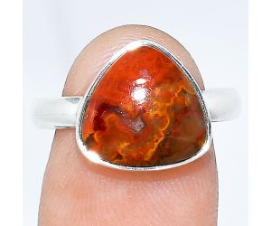 Rare Cady Mountain Agate Ring size-8.5 SDR240828 R-1001, 12x12 mm