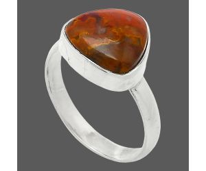 Rare Cady Mountain Agate Ring size-8.5 SDR240828 R-1001, 12x12 mm