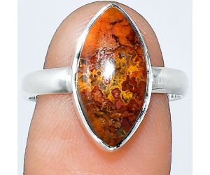 Rare Cady Mountain Agate Ring size-8 SDR240850 R-1001, 9x17 mm