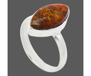 Rare Cady Mountain Agate Ring size-8 SDR240850 R-1001, 9x17 mm