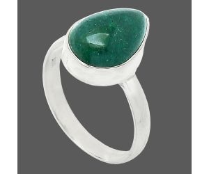 Green Aventurine Ring size-8.5 SDR240851 R-1001, 10x14 mm