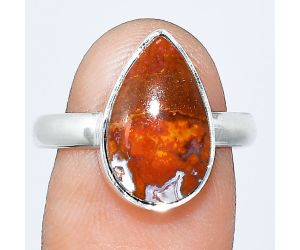 Rare Cady Mountain Agate Ring size-8 SDR240852 R-1001, 9x15 mm