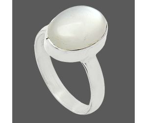 Srilankan Moonstone Ring size-7 SDR240858 R-1001, 9x13 mm