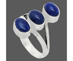 Lapis Lazuli Ring size-6 SDR240883 R-1263, 7x5 mm