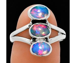 Ethiopian Opal Ring size-8 SDR240886 R-1263, 7x5 mm