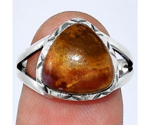 Red Moss Agate Ring size-7 SDR240896 R-1014, 11x11 mm