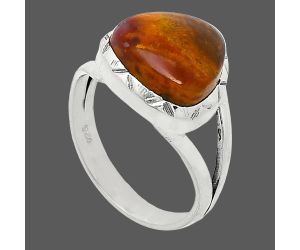 Red Moss Agate Ring size-7 SDR240896 R-1014, 11x11 mm