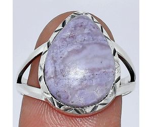 Lavender Jade Ring size-9 SDR240897 R-1014, 12x16 mm