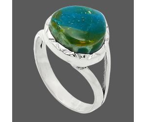 Peruvian Opalina Ring size-8 SDR240907 R-1014, 12x12 mm