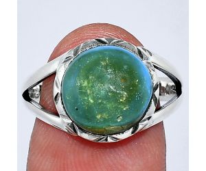Peruvian Opalina Ring size-8.5 SDR240913 R-1014, 11x11 mm