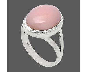 Pink Opal Ring size-9 SDR240923 R-1014, 12x16 mm