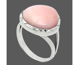 Pink Opal Ring size-9 SDR240924 R-1014, 16x16 mm