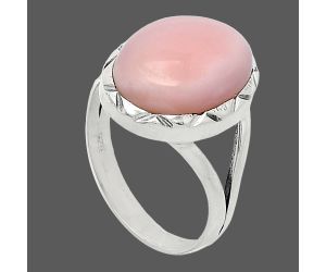 Pink Opal Ring size-8 SDR240925 R-1014, 12x16 mm