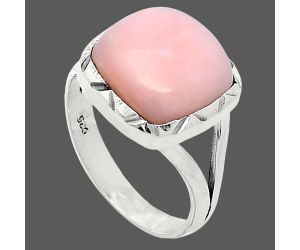 Pink Opal Ring size-8 SDR240929 R-1014, 12x12 mm