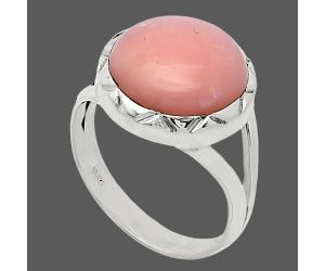 Pink Opal Ring size-8 SDR240931 R-1014, 13x13 mm