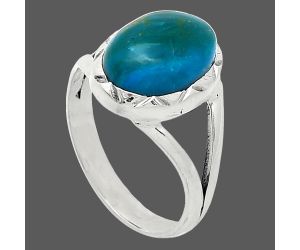 Peruvian Opalina Ring size-8 SDR240951 R-1074, 9x13 mm