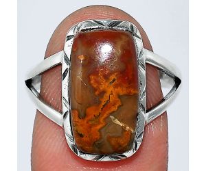 Rare Cady Mountain Agate Ring size-8.5 SDR240956 R-1074, 8x16 mm