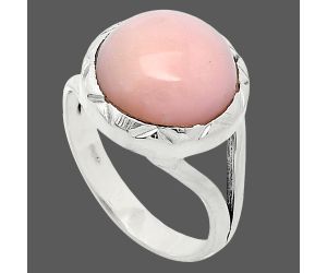 Pink Opal Ring size-8 SDR240981 R-1074, 12x12 mm