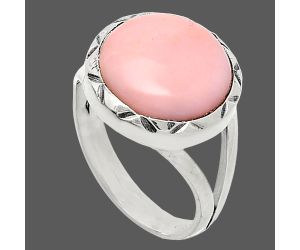 Pink Opal Ring size-7 SDR240984 R-1074, 13x13 mm