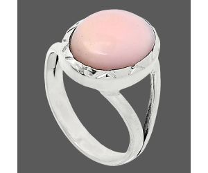 Pink Opal Ring size-7 SDR240986 R-1074, 10x13 mm