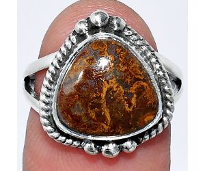 Rare Cady Mountain Agate Ring size-7 SDR241008 R-1253, 12x12 mm