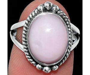 Pink Opal Ring size-7 SDR241028 R-1253, 10x13 mm