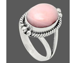 Pink Opal Ring size-7 SDR241028 R-1253, 10x13 mm