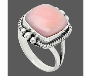 Pink Opal Ring size-9 SDR241031 R-1253, 13x13 mm