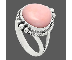 Pink Opal Ring size-8 SDR241033 R-1253, 14x14 mm